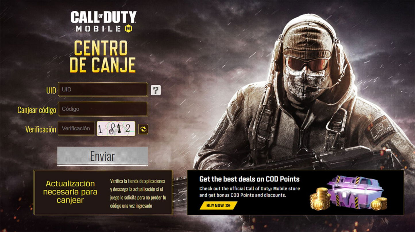 Como canjear codigos de Call of Duty Mobile