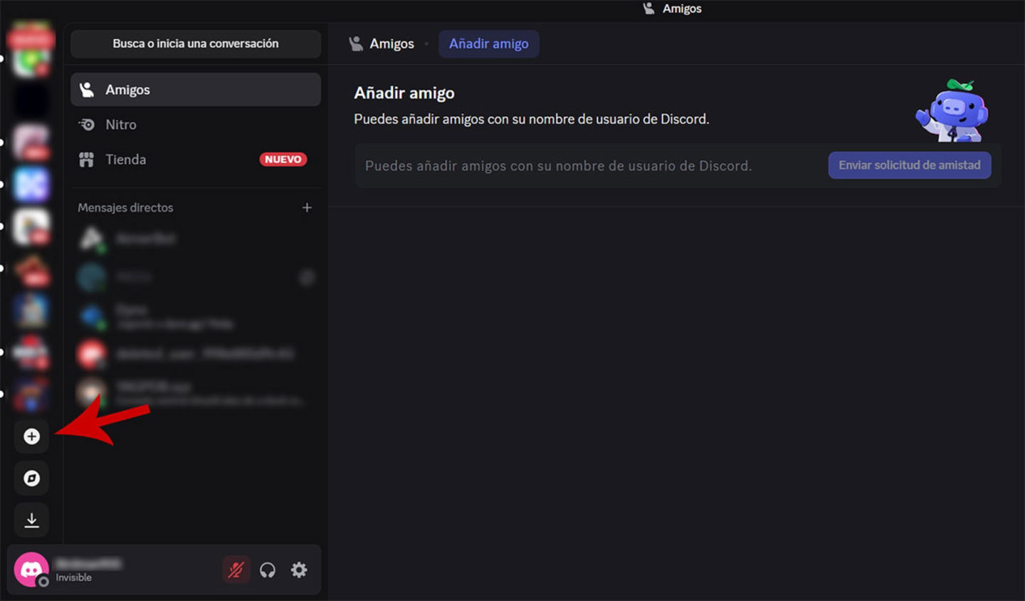 Crear un servidor en Discord
