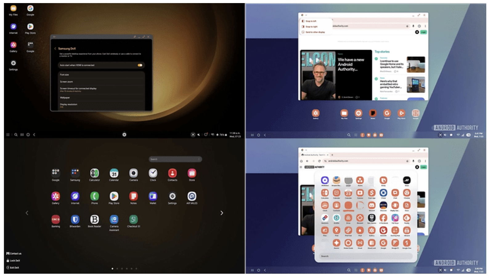 Cambios en Samsung DeX de One UI 7 y 8