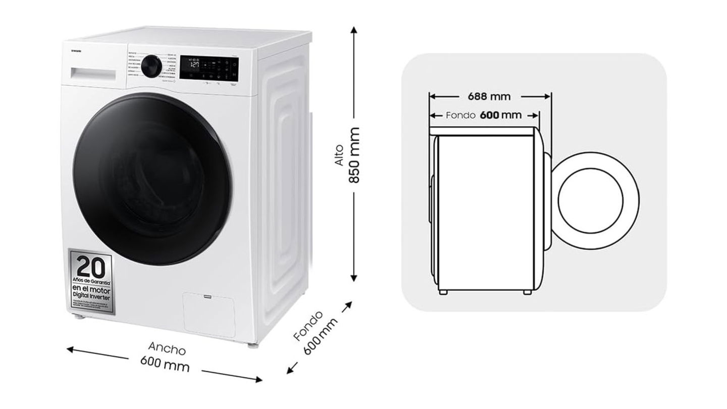 Lavasecadora Samsung con IA, vapor y gran capacidad… ahora casi 350 euros más barata