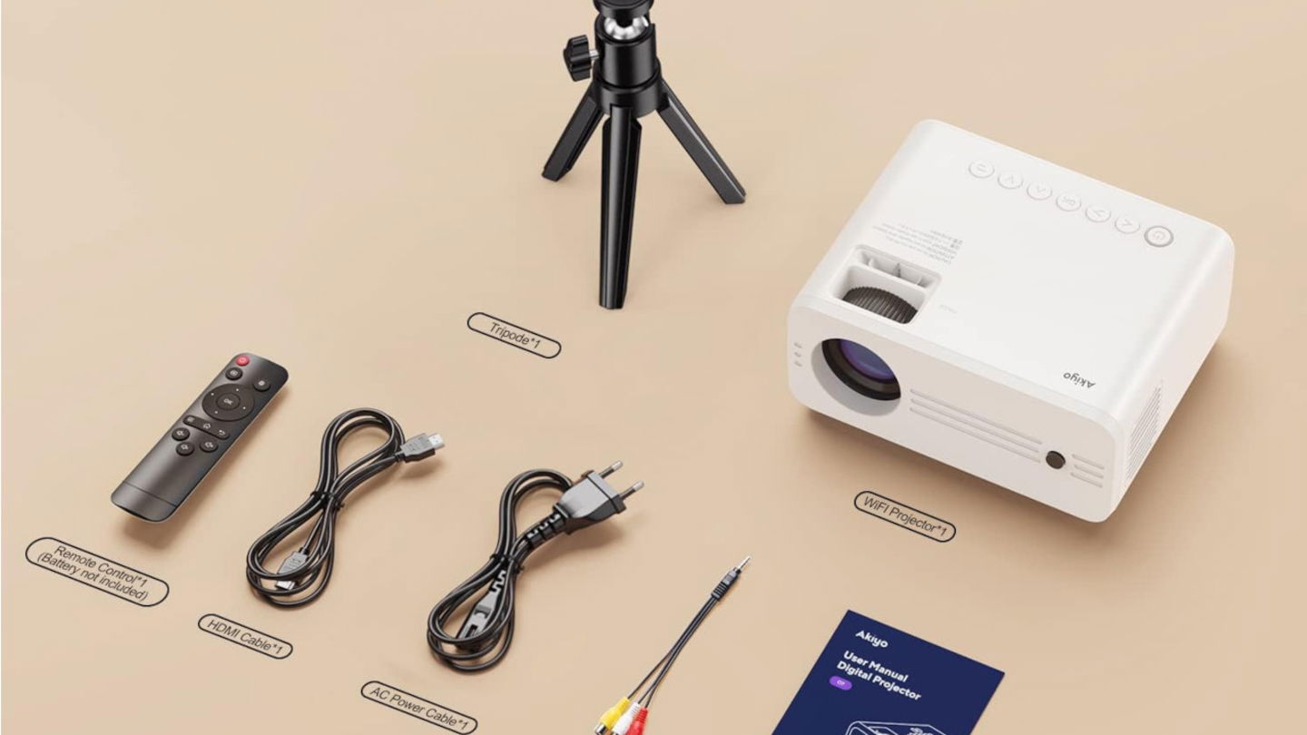 Cine portátil con 20.000 lúmenes, WiFi 6, Bluetooth, Full HD nativo y trípode incluido: antes costaba 160 euros y ahora es un auténtico regalo