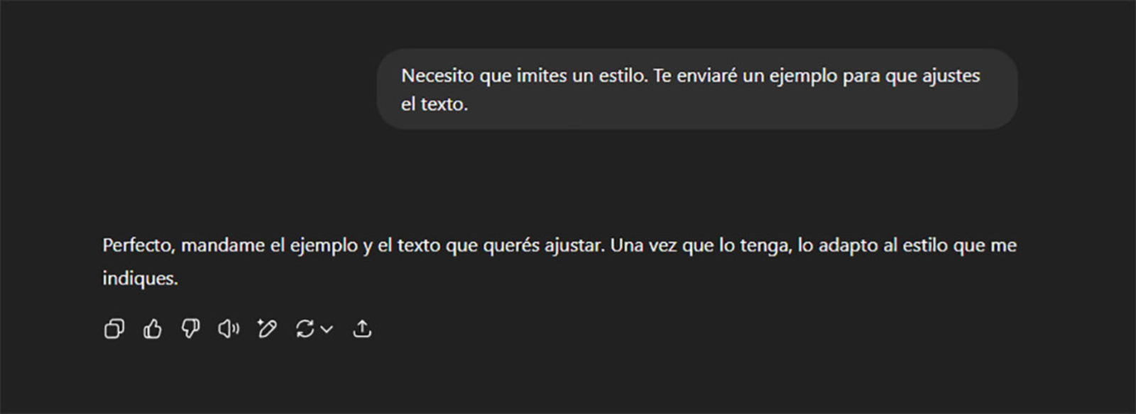 Utiliza ejemplos para afinar los resultados