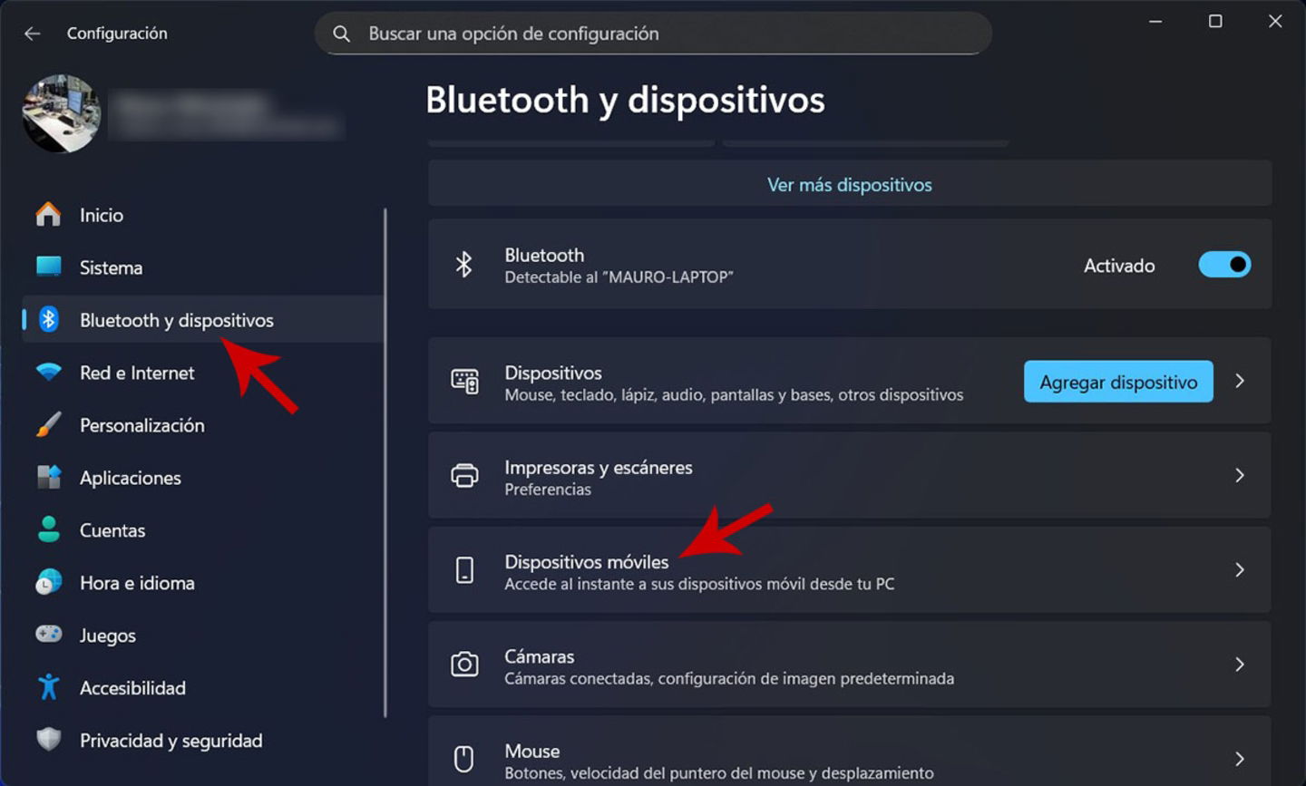 Ver dispositivos conectados en Windows 11