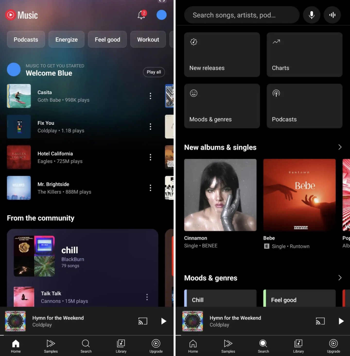 YouTube Music app