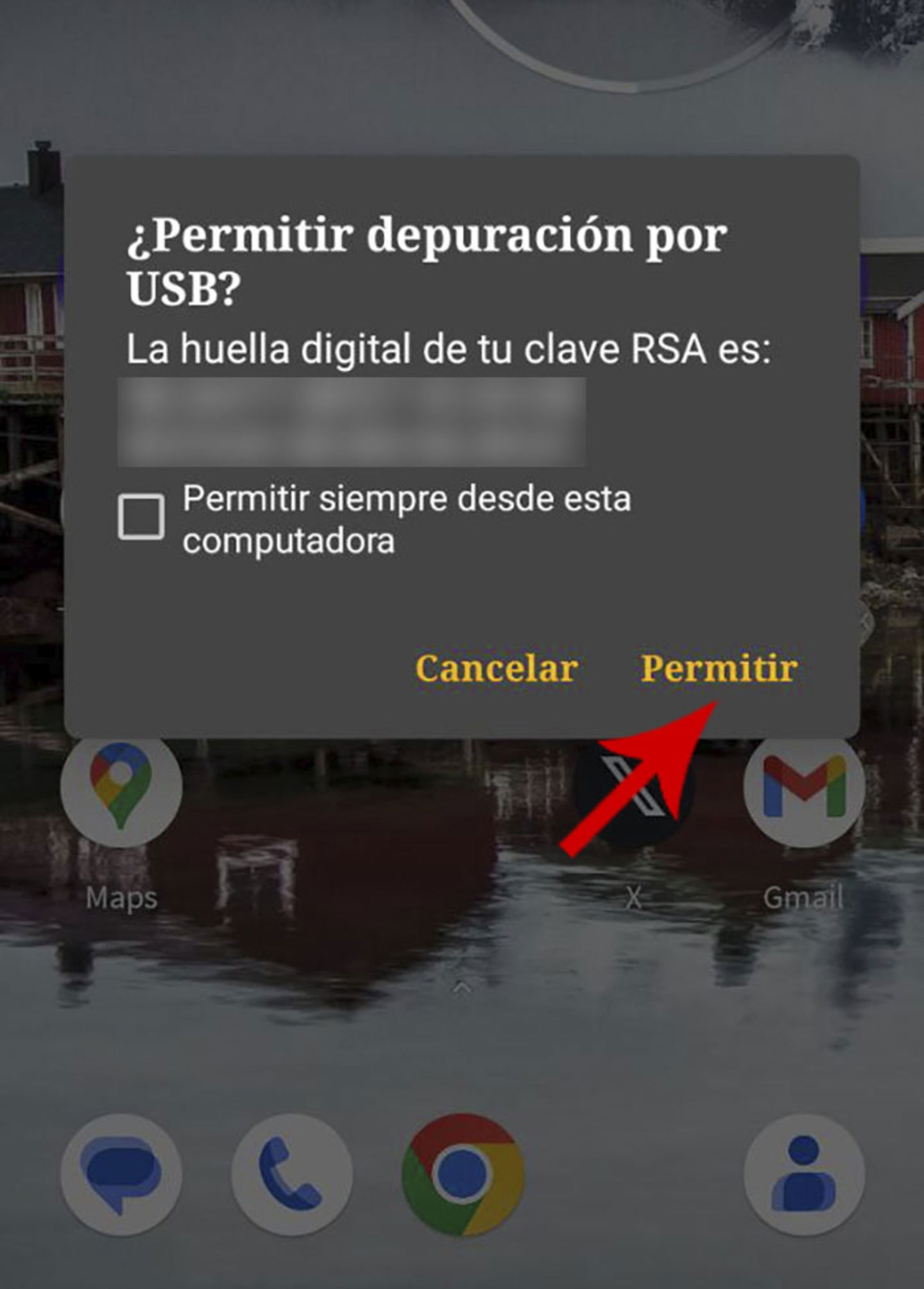 Conectar móvil al PC para usar depuración por USB