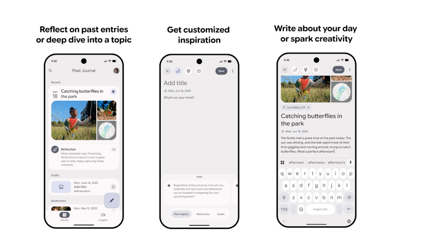 Google tiene una aplicación para escribir tu diario y el Pixel 10 será el primero en tenerlo