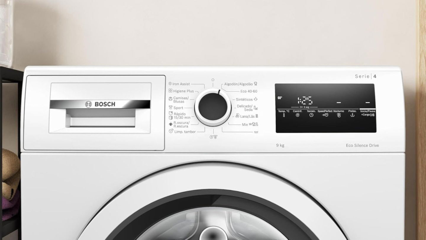 Una lavadora Bosch de 9 kg, Motor EcoSilence y eficiencia A rebajada más de 300 euros… ¡es real!