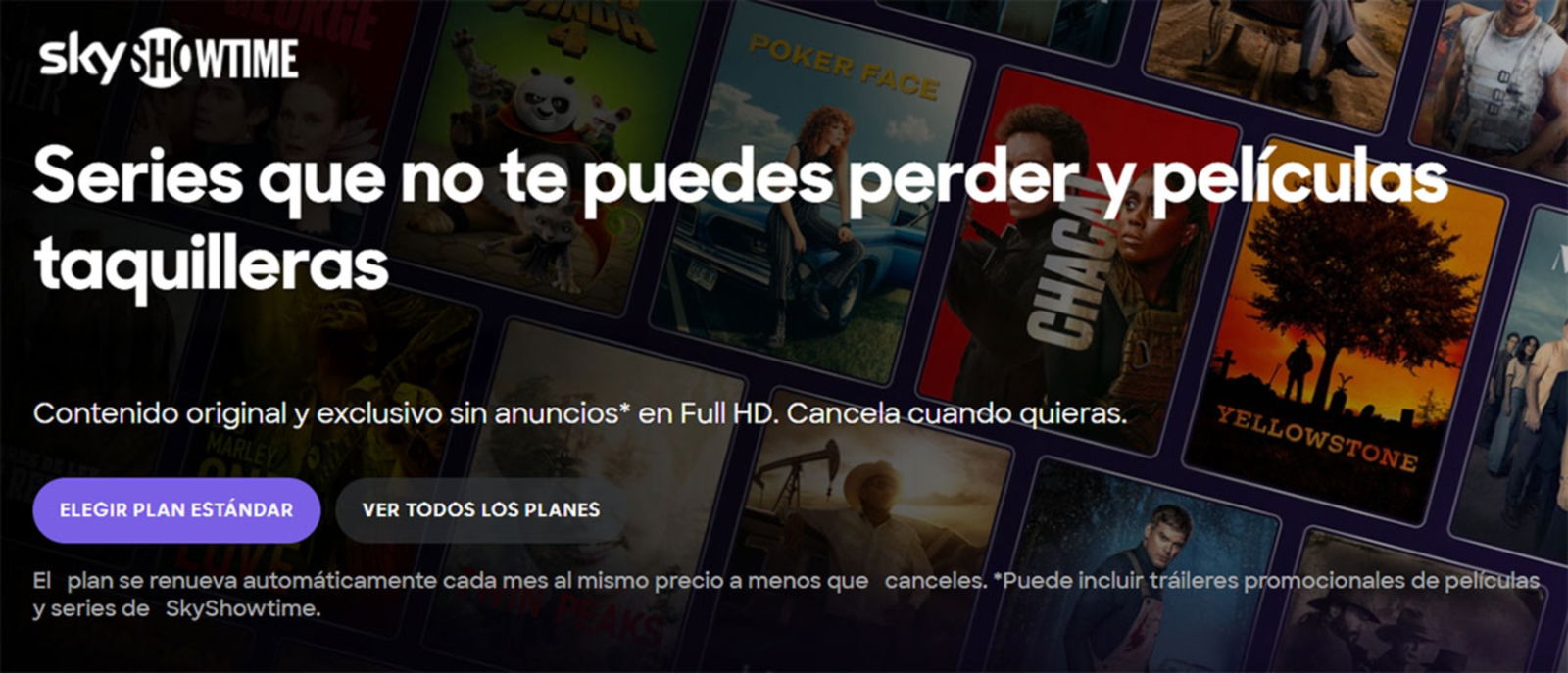 Los planes de SkyShowtime en 2025 Estándar, Premium y con anuncios