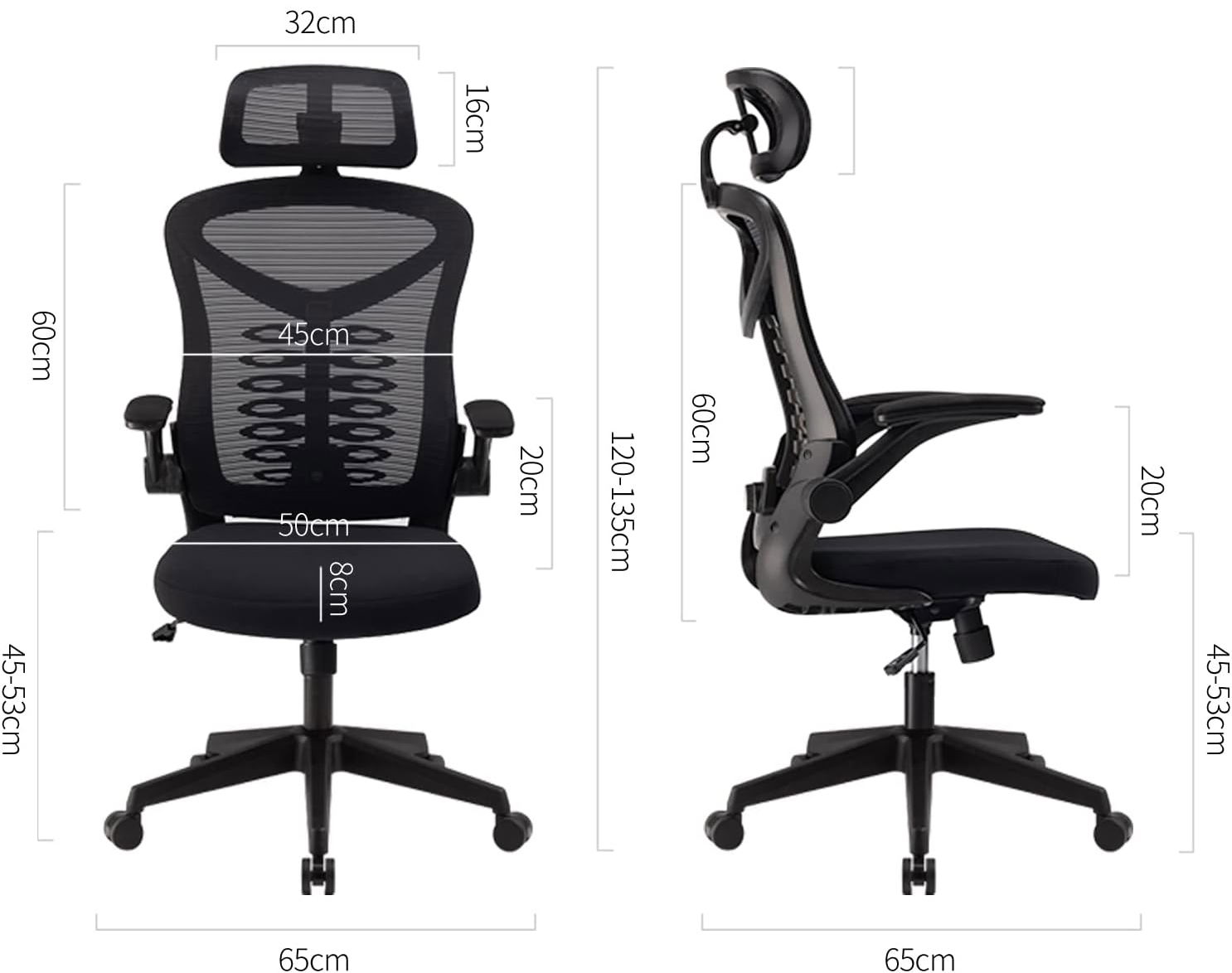 Magic Life Silla de Escritorio medidas