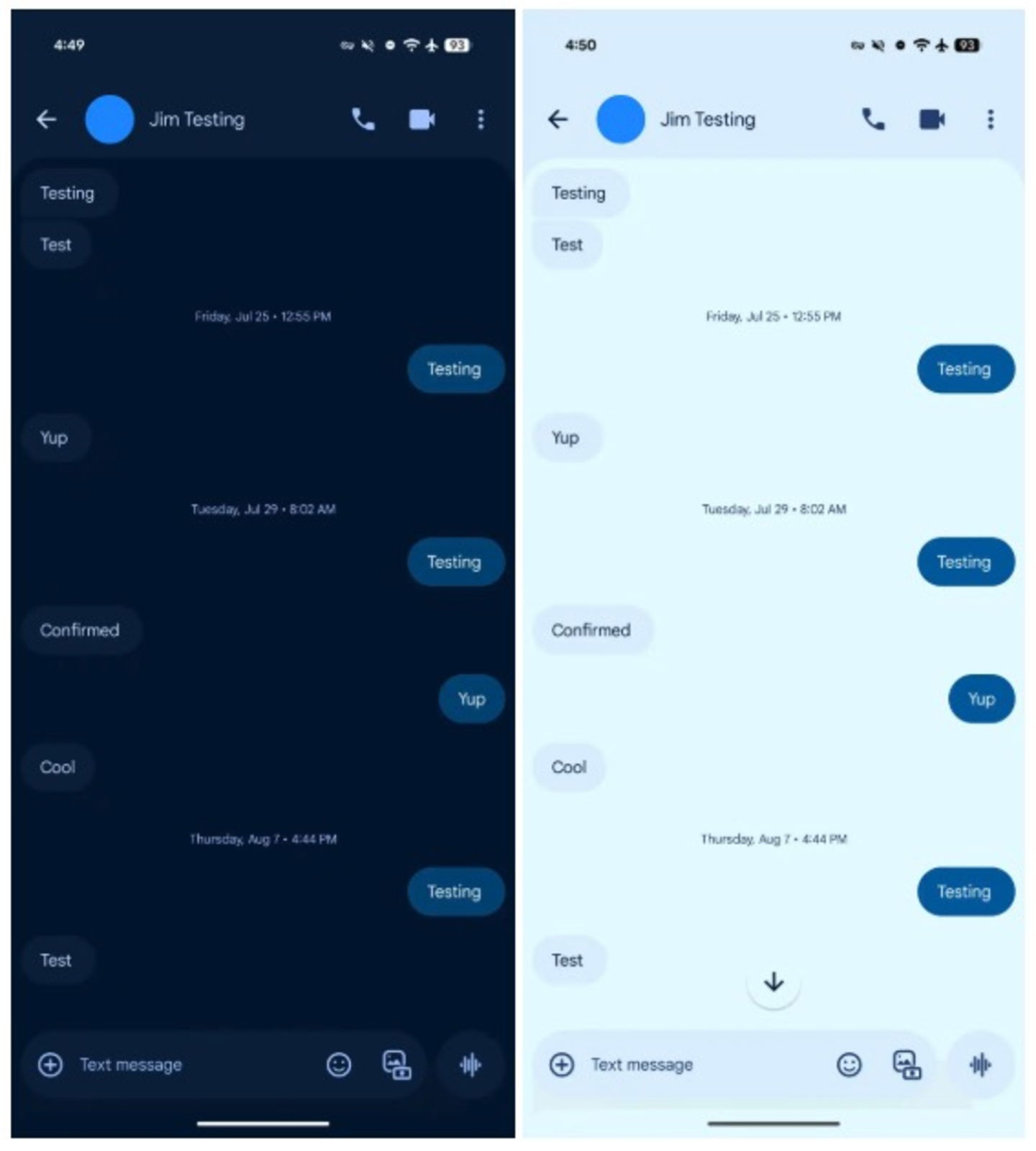 Diseño de Mensajes de Google
