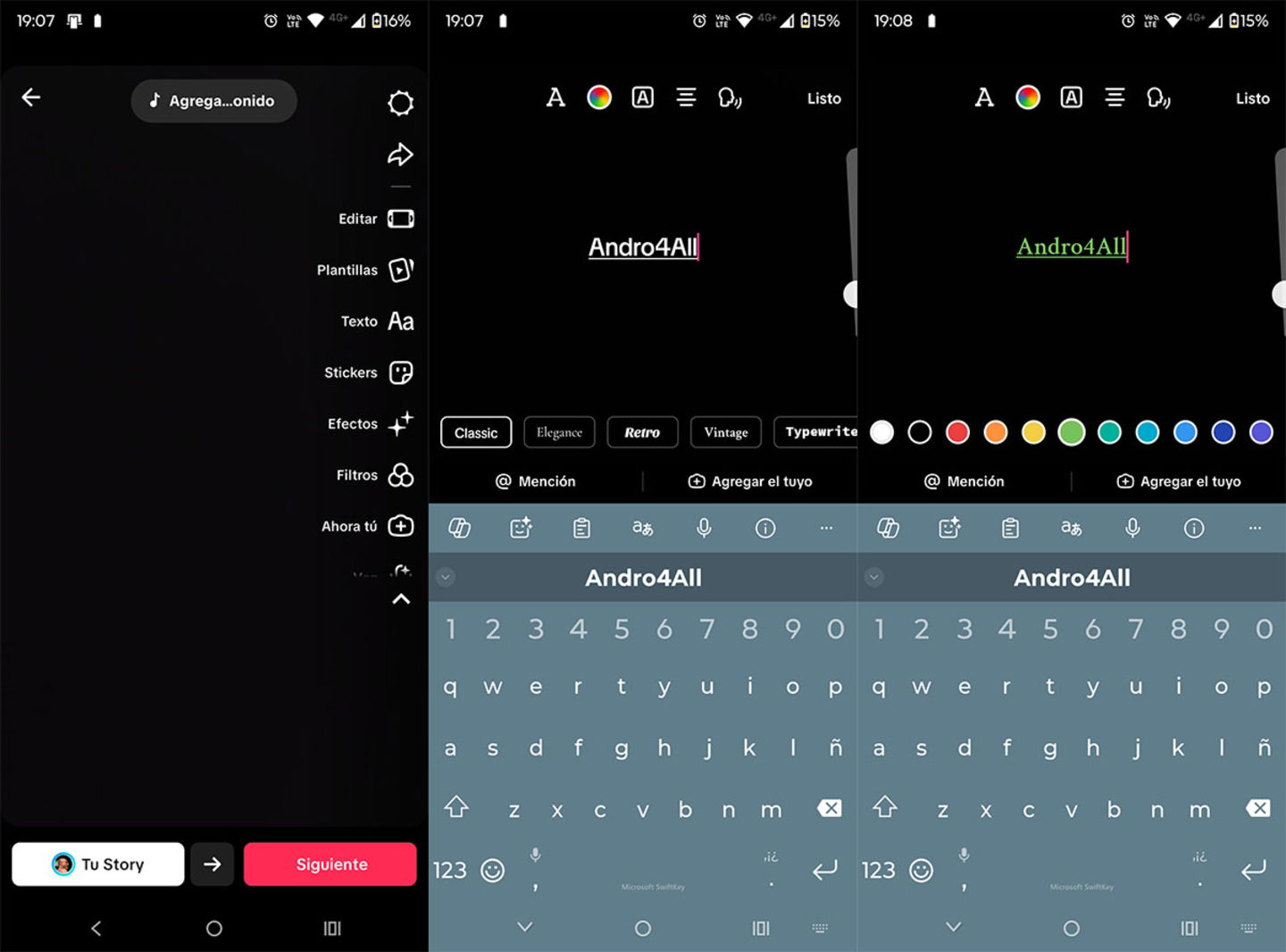 Poner texto en videos de TikTok