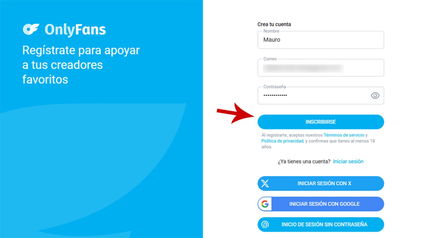 Cómo crear una cuenta en OnlyFans paso a paso