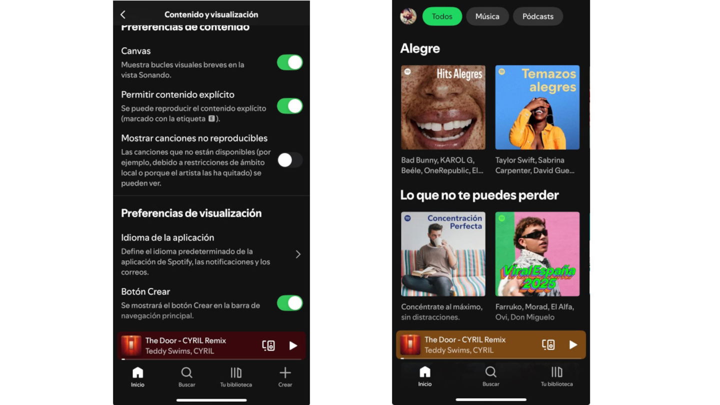 Muchos usuarios de Spotify lo demandaban: la última actualización te permite desactivar este botón