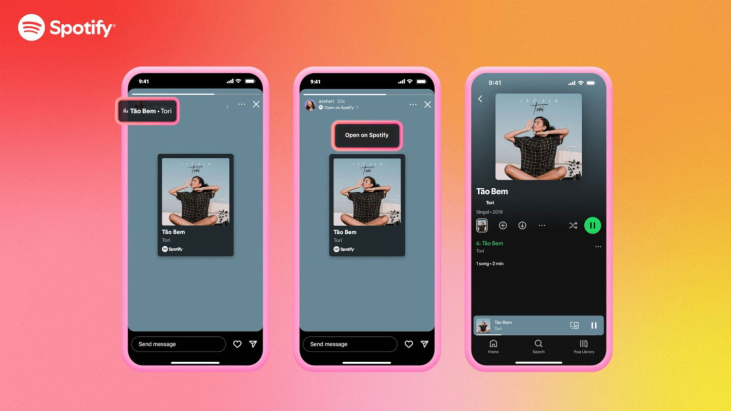 Spotify lleva al siguiente nivel la experiencia de compartir en Instagram con estas dos nuevas integraciones
