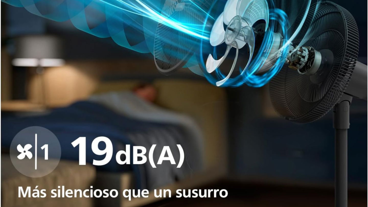 Duerme fresco sin ruido con este ventilador inteligente de Philips que baja de los 70 euros