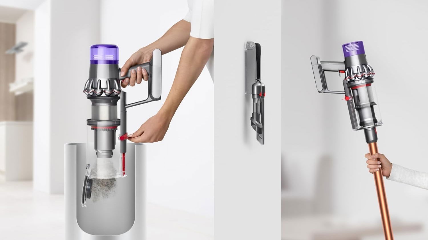 Dyson Cyclone V10 Absolute carga y vaciado