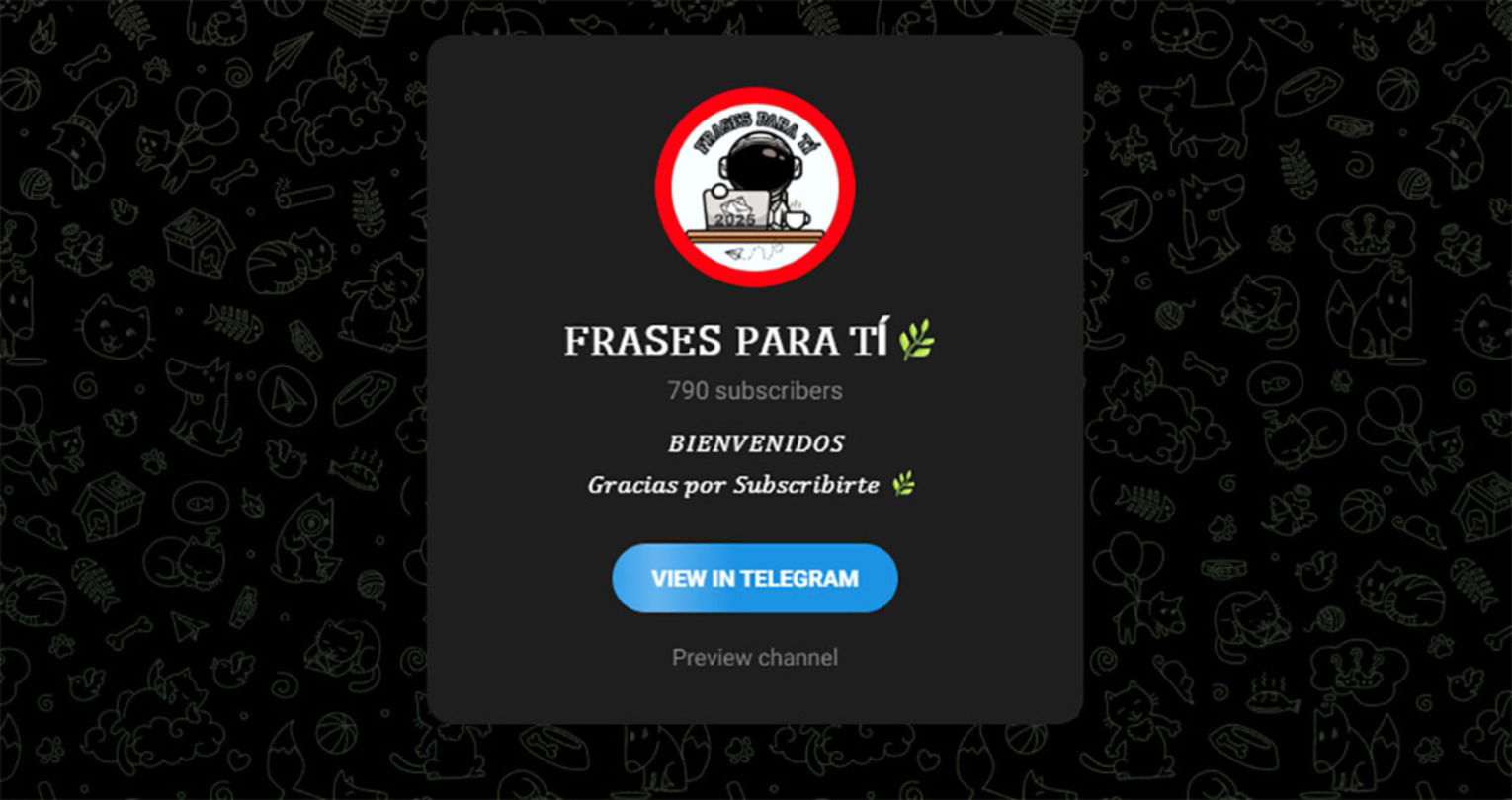 Frases para ti canal de Telegram
