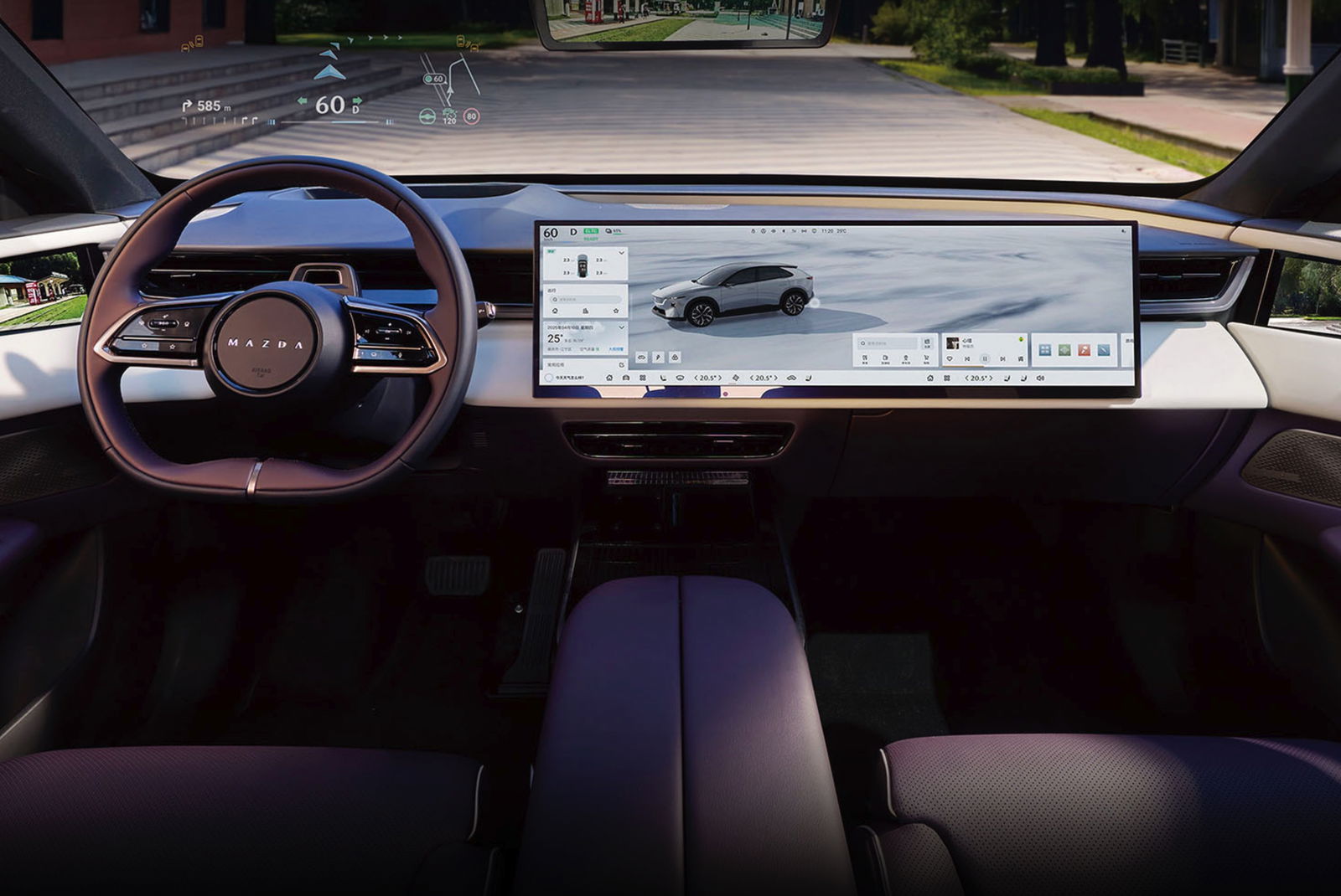 Interior y pantalla