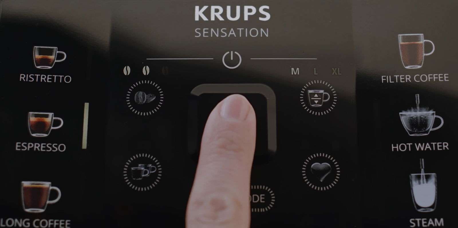Krups Sensation C50 panel