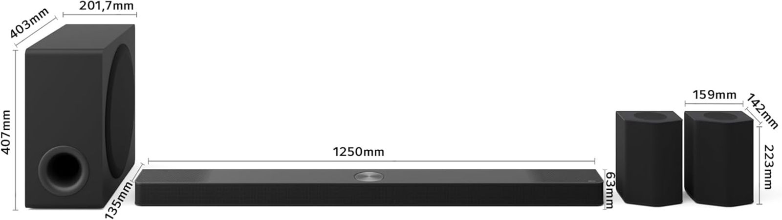 LG S95TR medidas