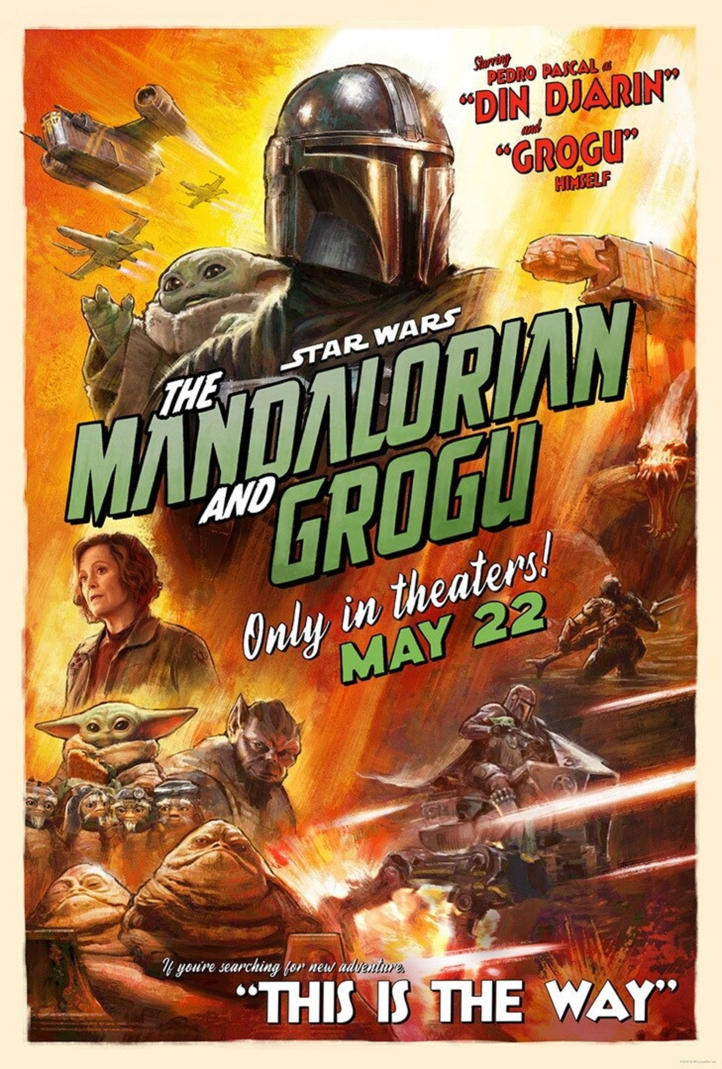 Primer y espectacular tráiler de 'El Mandaloriano y Grogu', ya con fecha de estreno en cines y póster oficial