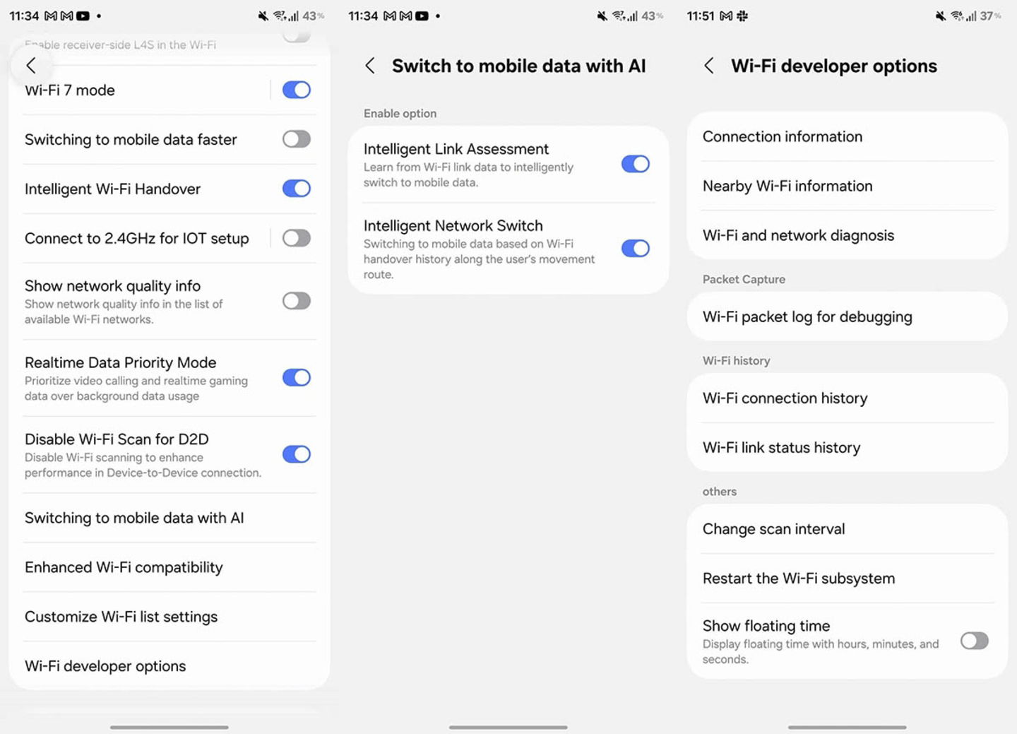 Nuevas funciones de red en Samsung One UI 8.5