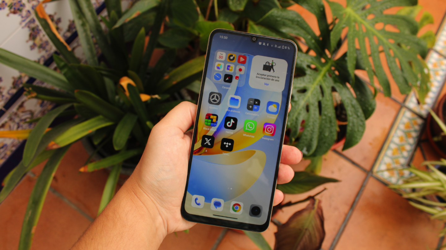 Pantalla de inicio del realme Note 70T