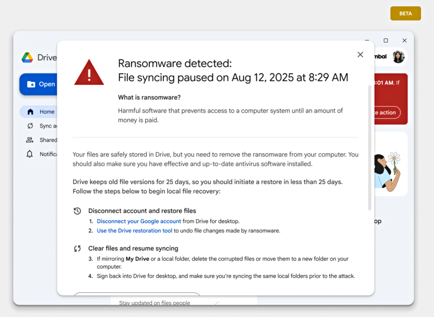 Ransomware Google Drive