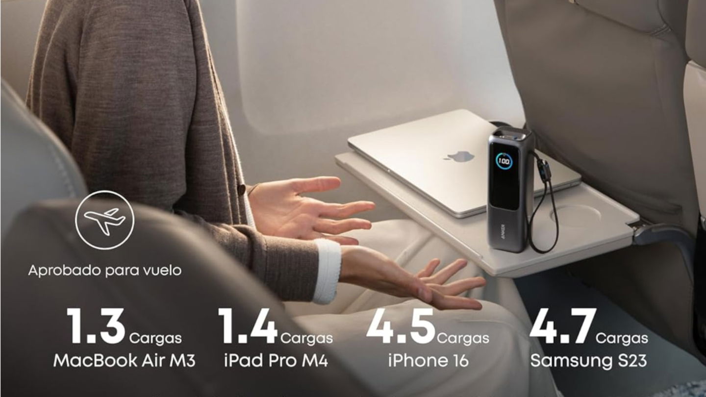 Cargas rápidas para todo: la power bank 165W de Anker baja a su mínimo histórico y se gana un puesto en tu mochila