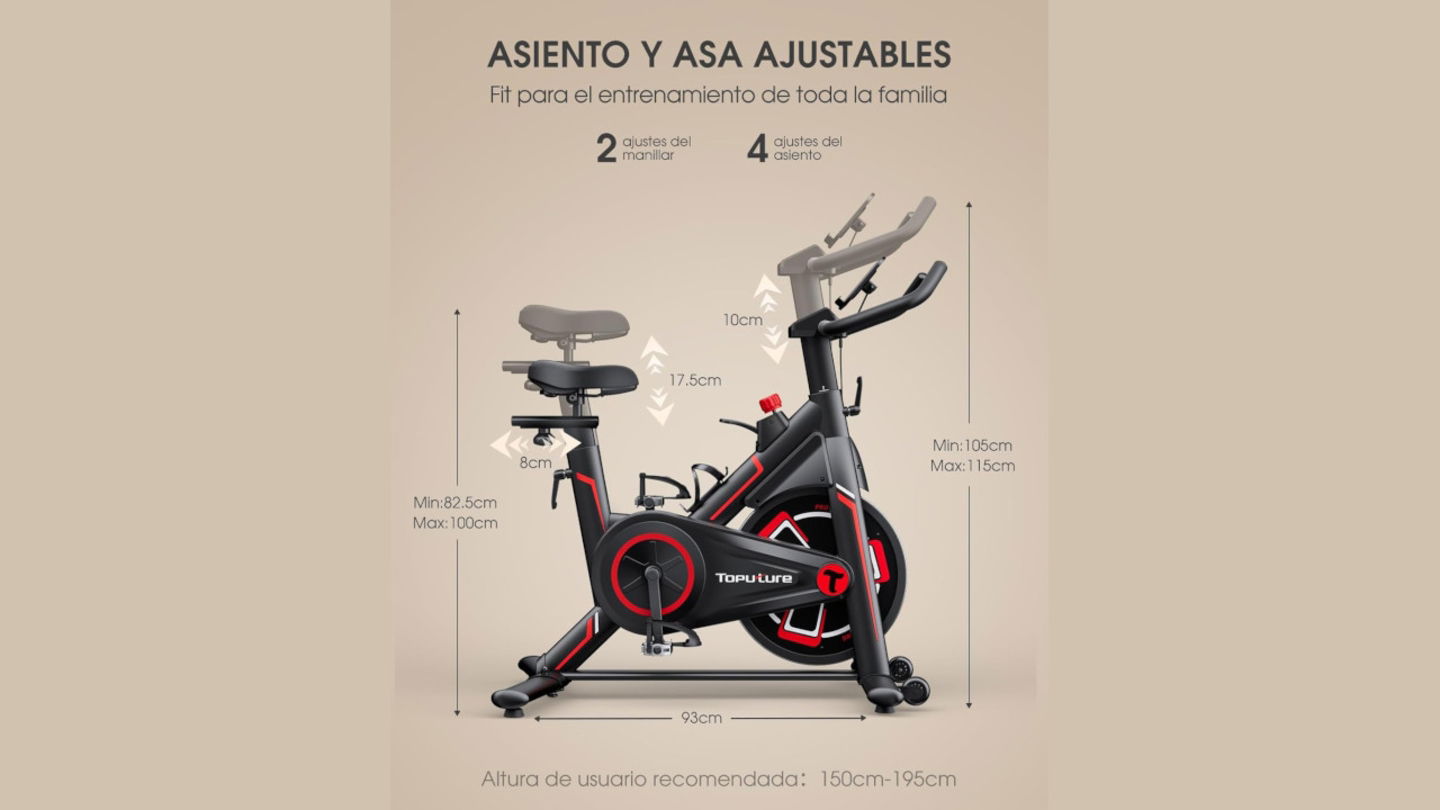 Ponte en forma sin salir de casa dándole caña a esta bici estática, rebajadísima temporalmente en Amazon