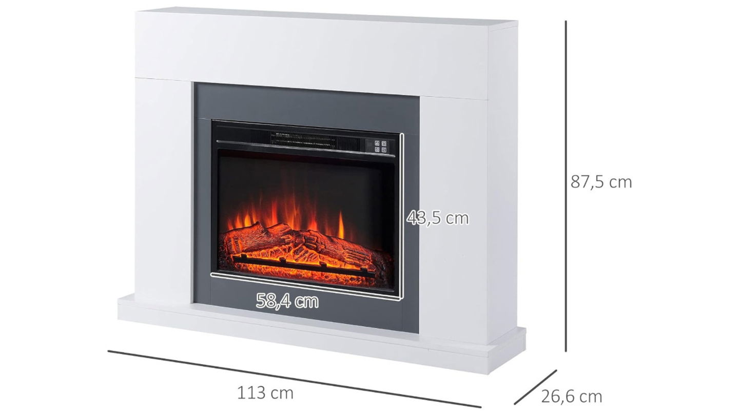 La chimenea eléctrica que calentará tu salón este invierno está rebajada y "es fina, bonita y calienta muy bien"