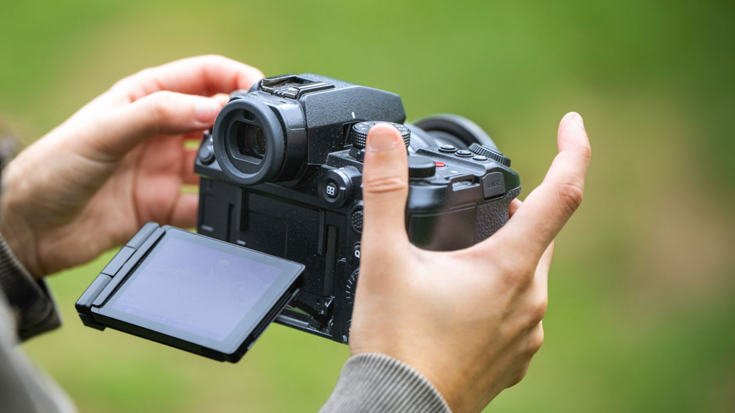 Detalle de la pantalla Panasonic Lumix S1 II
