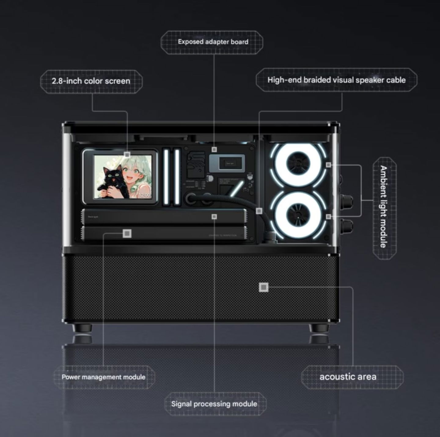 Parece un PC gaming, pero en realidad es un altavoz Bluetooth: así es el Edifier Huazai New Cyber