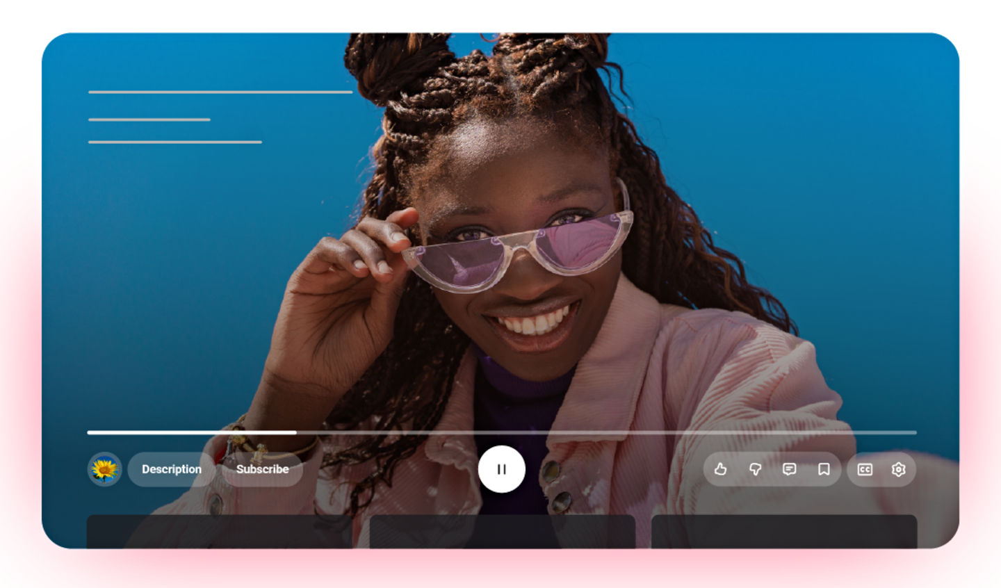 El reproductor de vídeo ha actualizado sus controles y tiene nuevos iconos