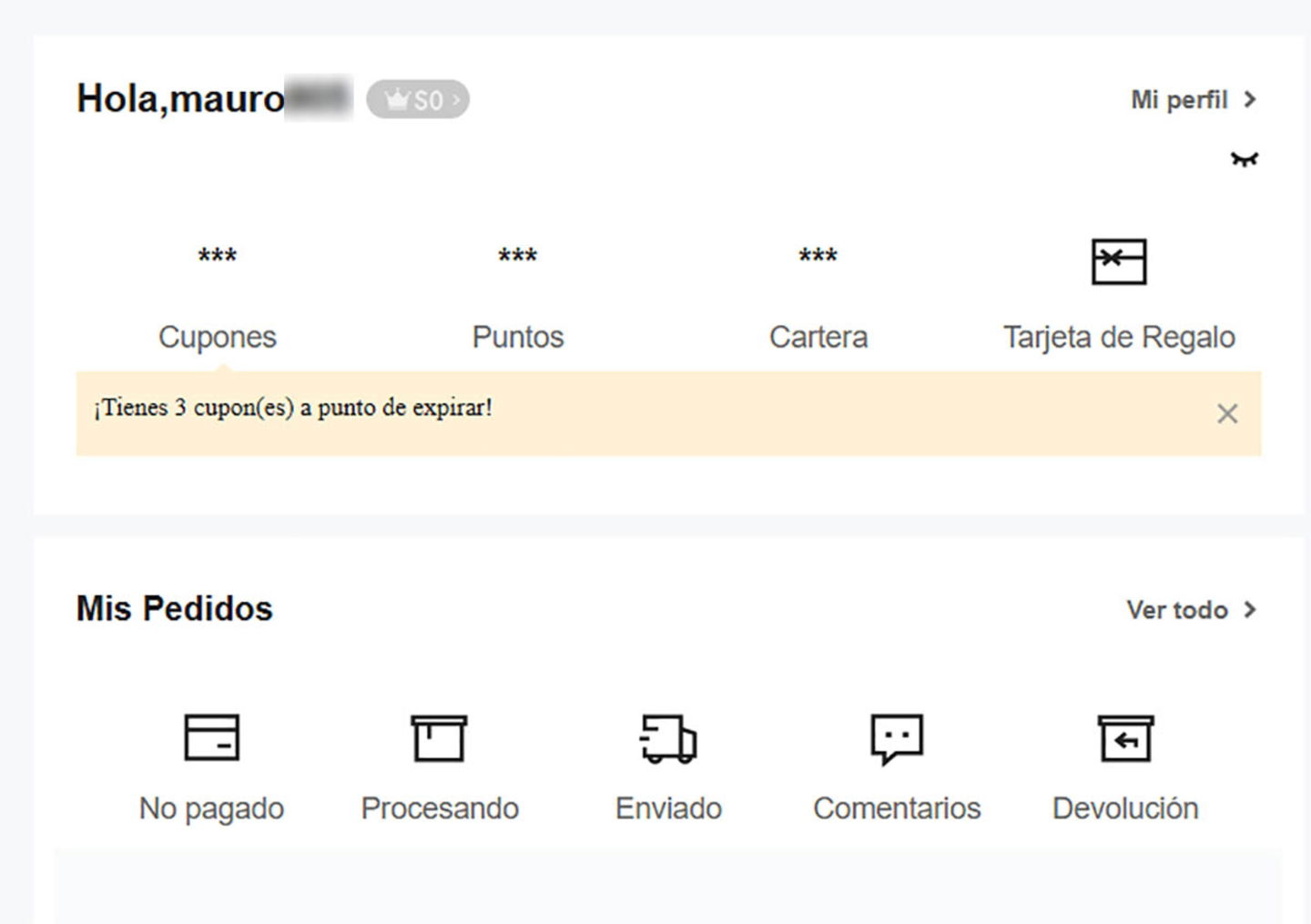 Entrar en Tarjeta de regalo Shein