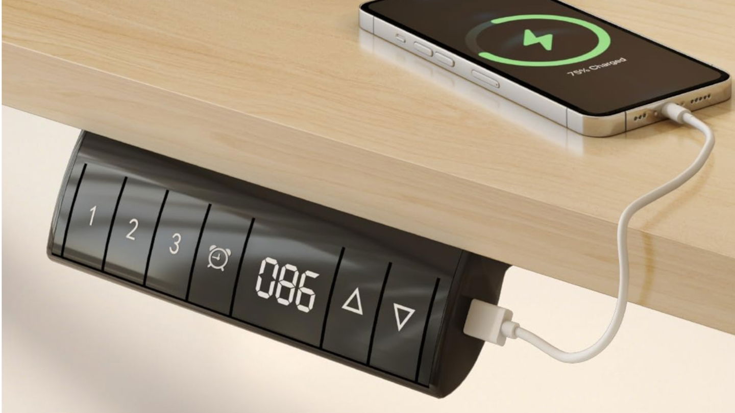 Espacio, ergonomía y ajuste automático con este escritorio grande, regulable en altura y con memoria: ¡está muy rebajado!