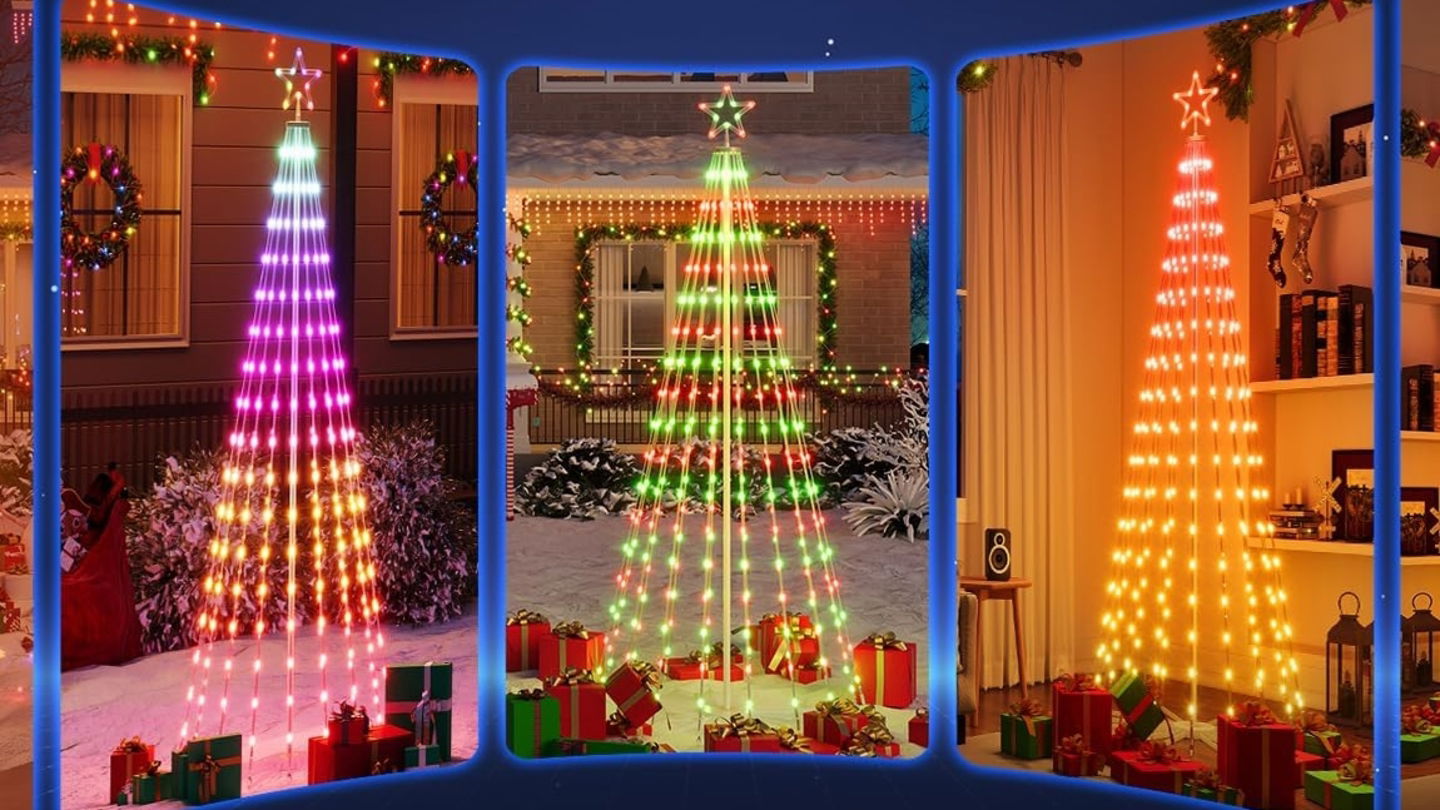 Govee Christmas Cone Tree Lights modos