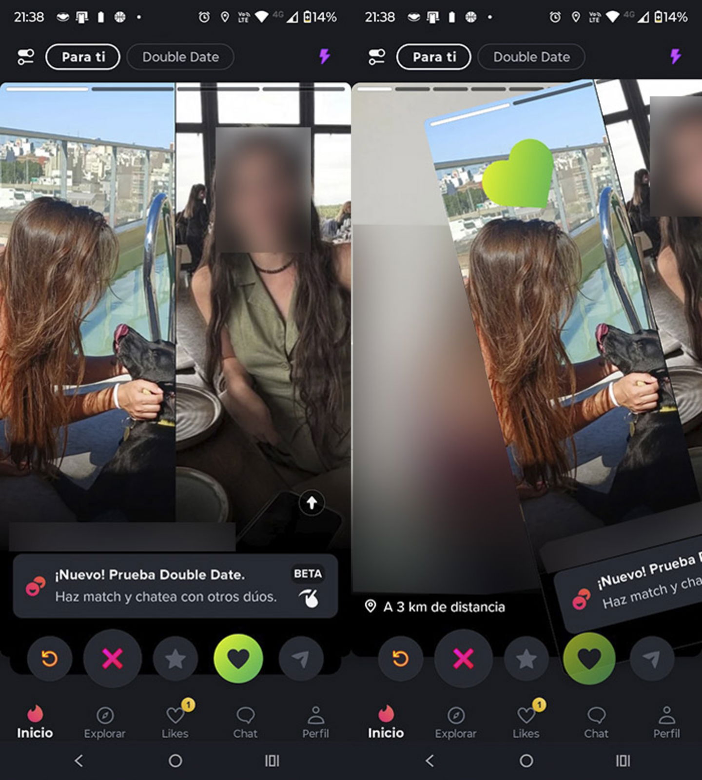 Icono Me gusta en Tinder