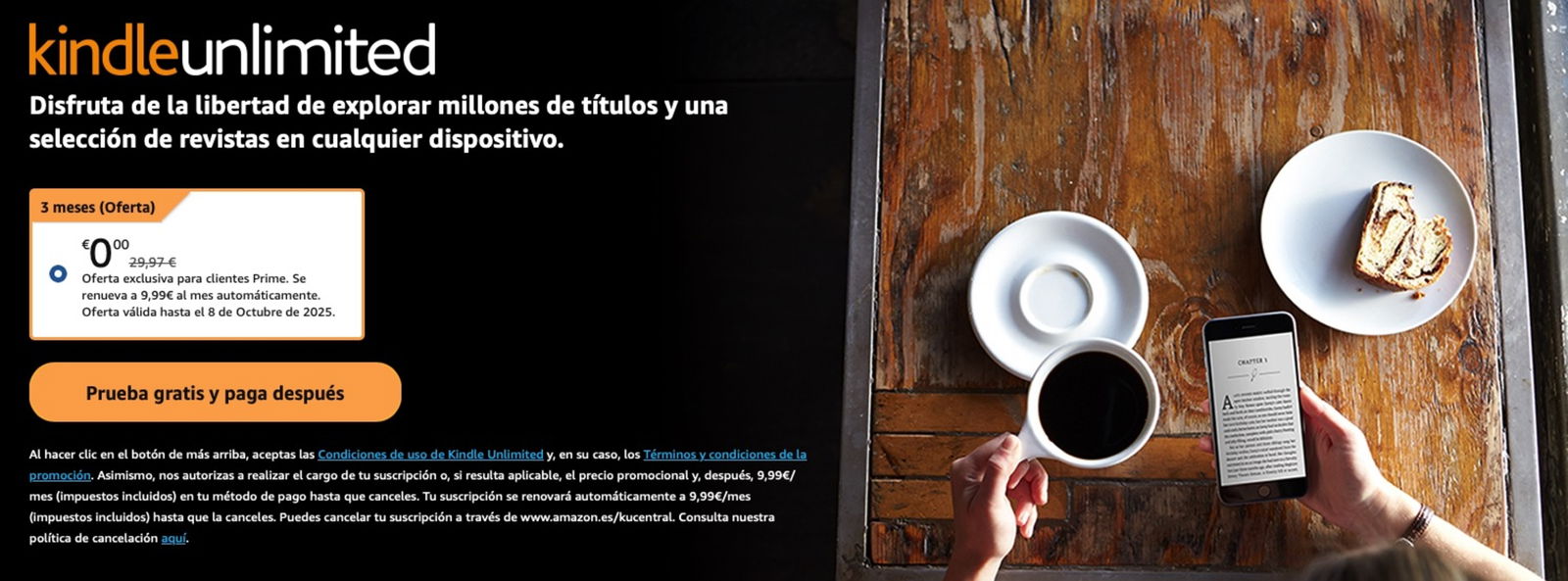 kindle unlimited 3 meses