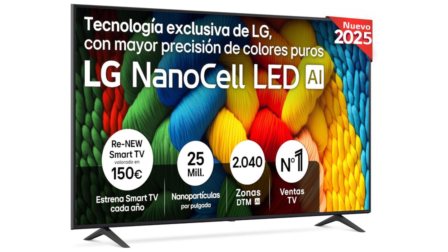 Una rebaja histórica pone a tiro la experiencia 4K real, con el poder de la tecnología NanoCell y la inteligencia artificial de LG