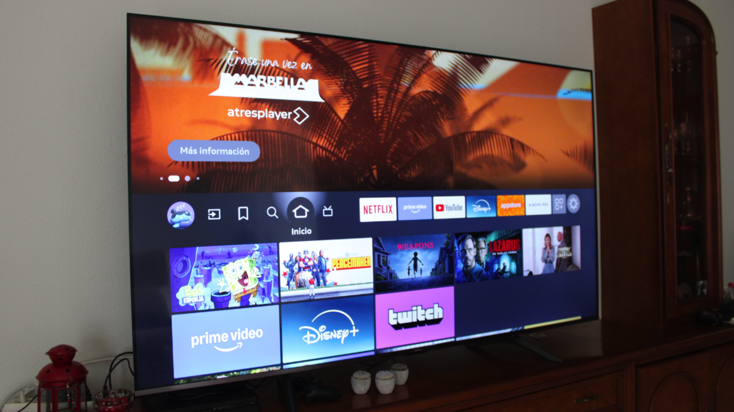 Pagina de inicio de Xiaomi TV F Pro 75 2026