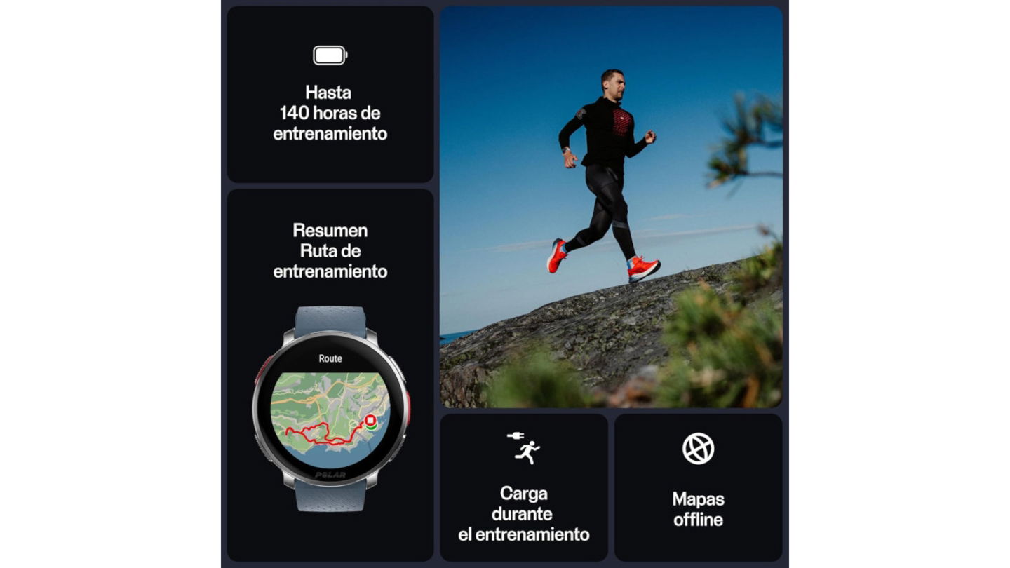 GPS multibanda, mapas offline y hasta varios días de batería te ofrece este Polar, que tiene 195 euros de descuento