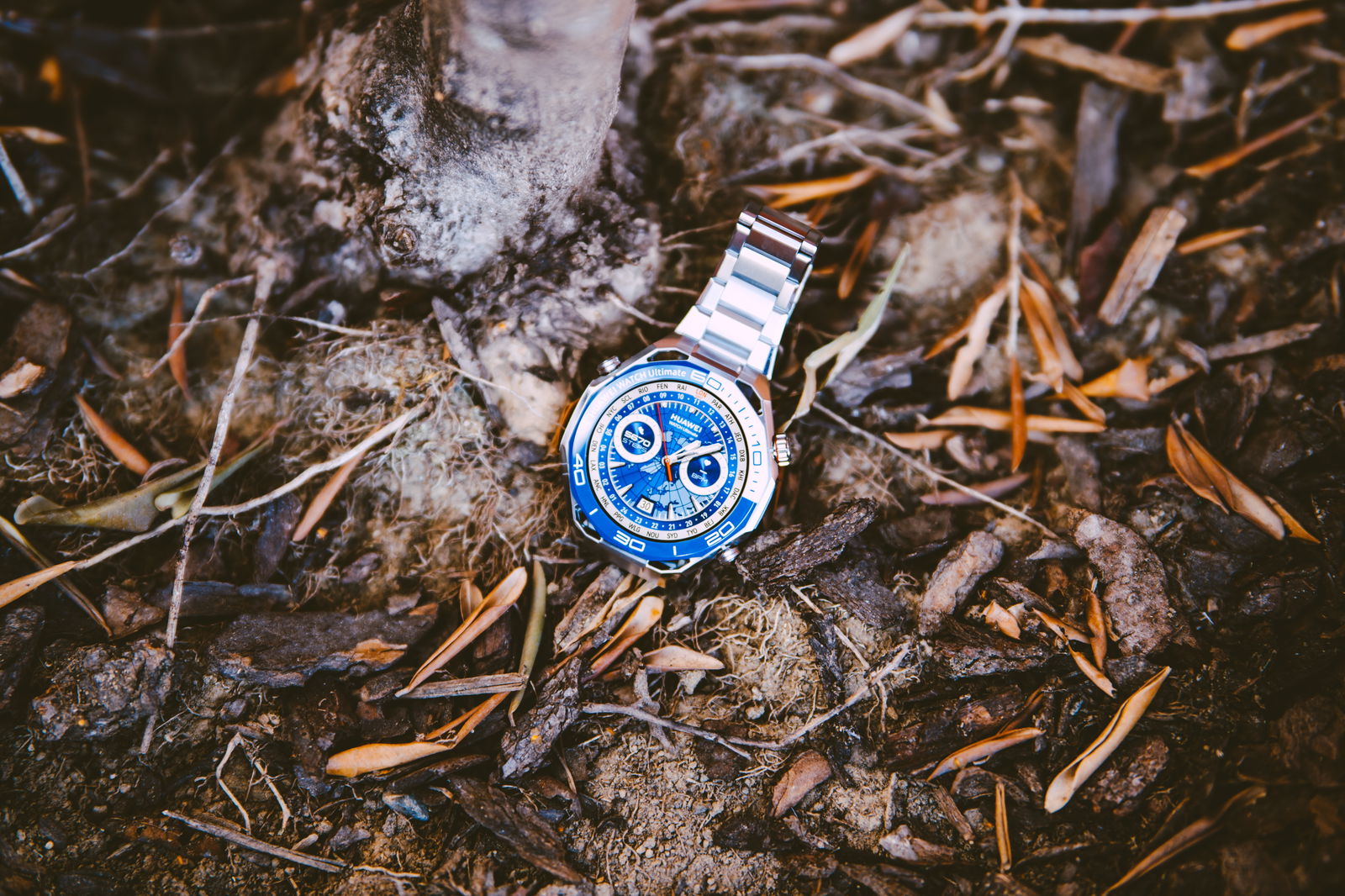 Primer plano de la pantalla del reloj