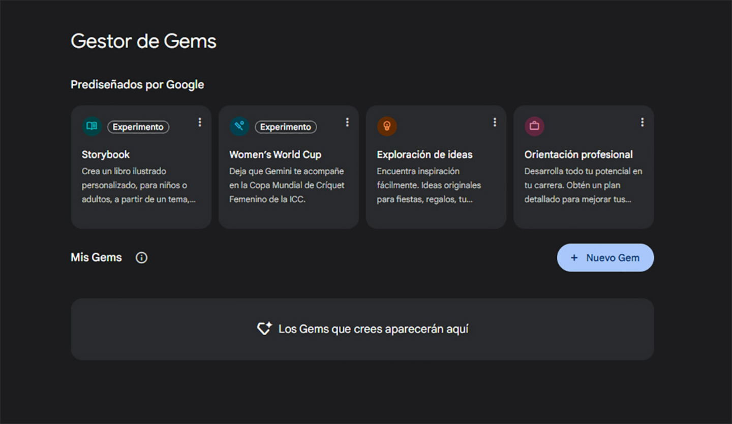 Qué son las Gems de Gemini