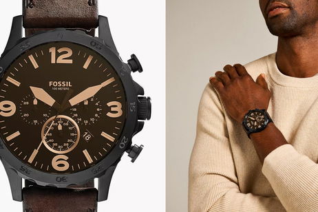 Movimiento de cuarzo, cronógrafo, resistencia al agua hasta 10 ATM, correa de cuero... este 'relojazo' hunde su precio con cupón descuento en Amazon Movimiento de cuarzo, cronógrafo, resistencia al agua hasta 10 ATM, correa de cuero... este 'relojazo' hunde su precio con cupón descuento en Amazon