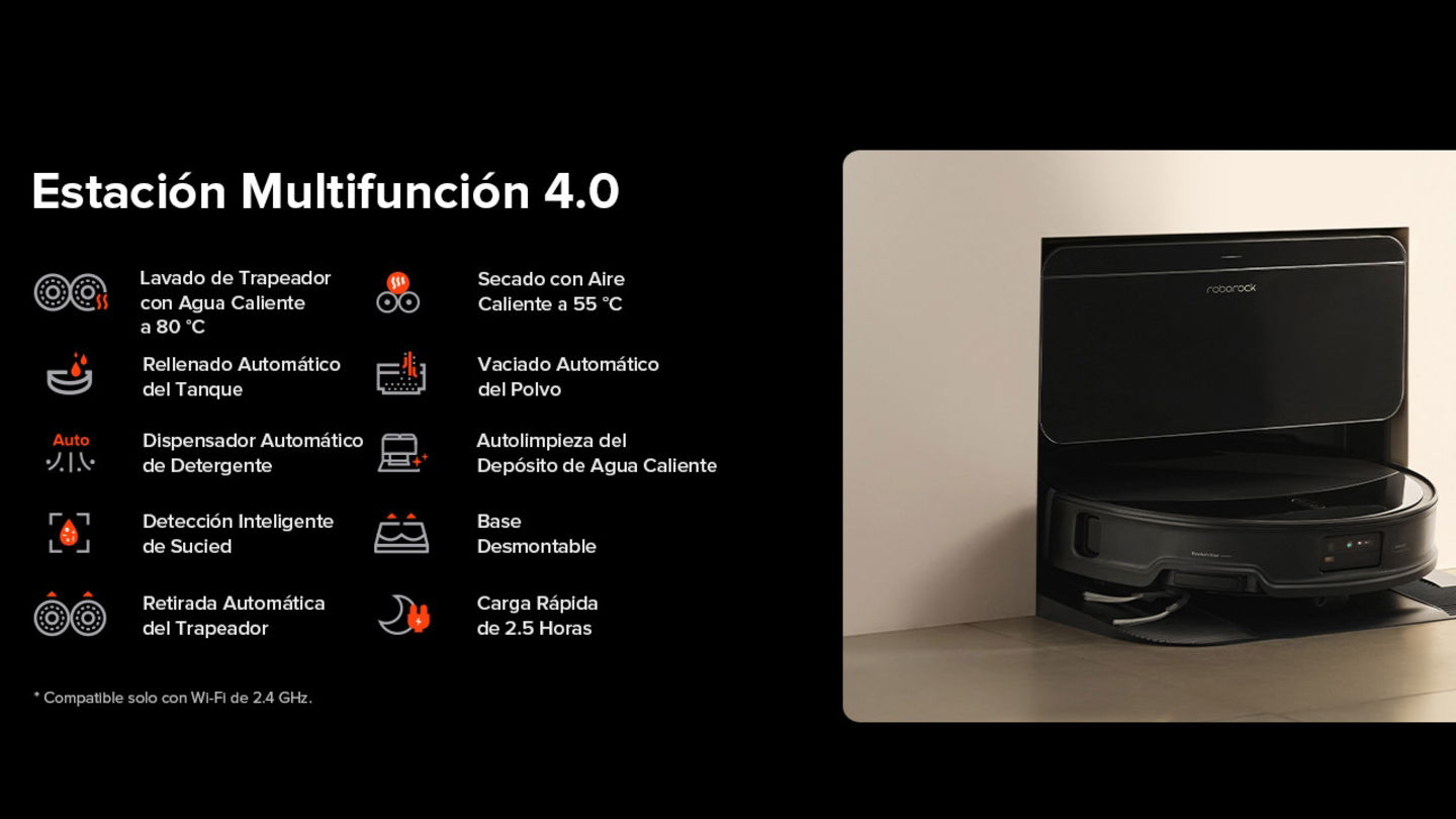 Olvídate de fregar y vaciar con el Roborock de 7,98 cm de grosor y base multifunción 10 en 1: tiene 300 euros de descuento
