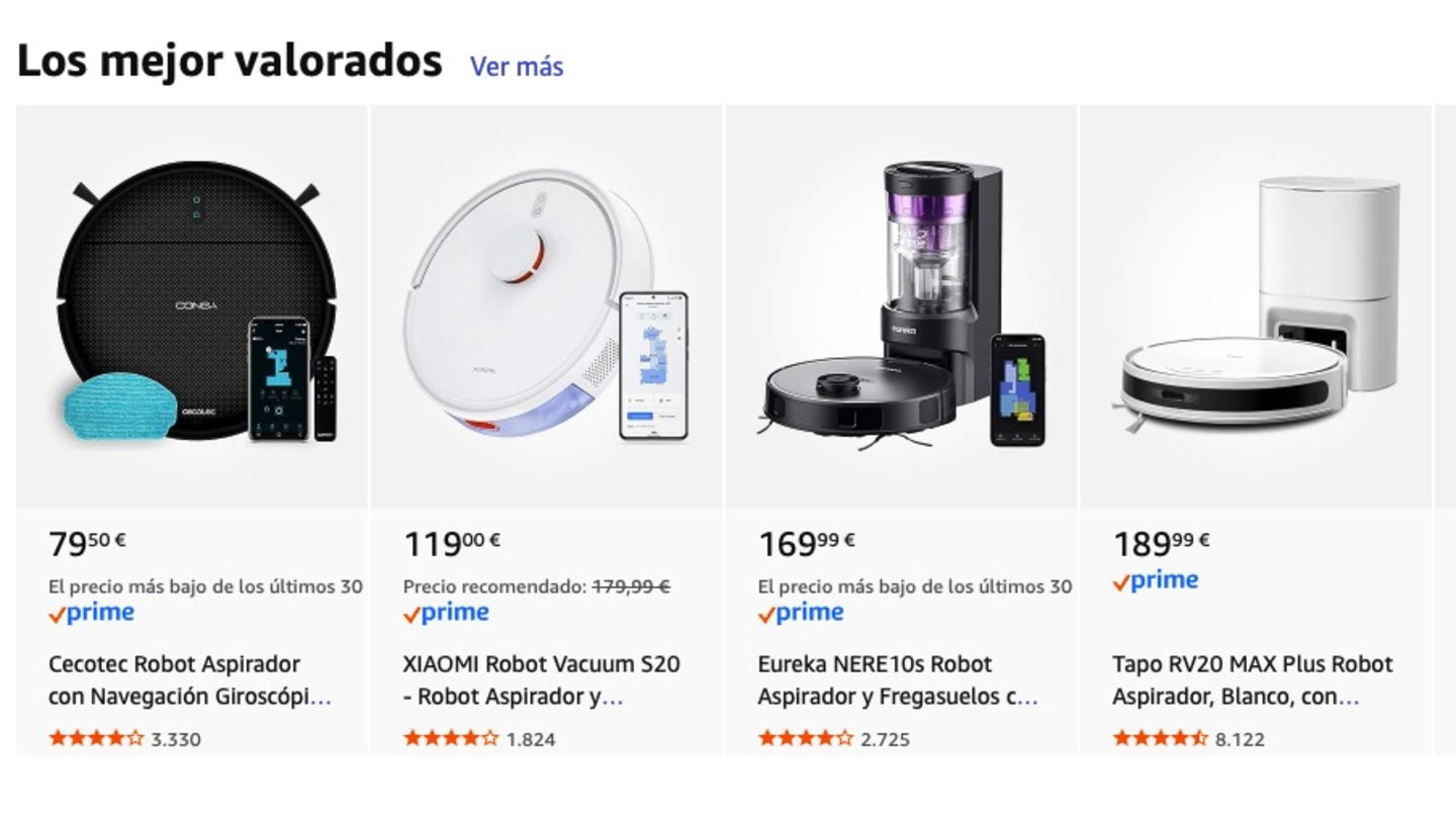 robots mejor valorados amazon