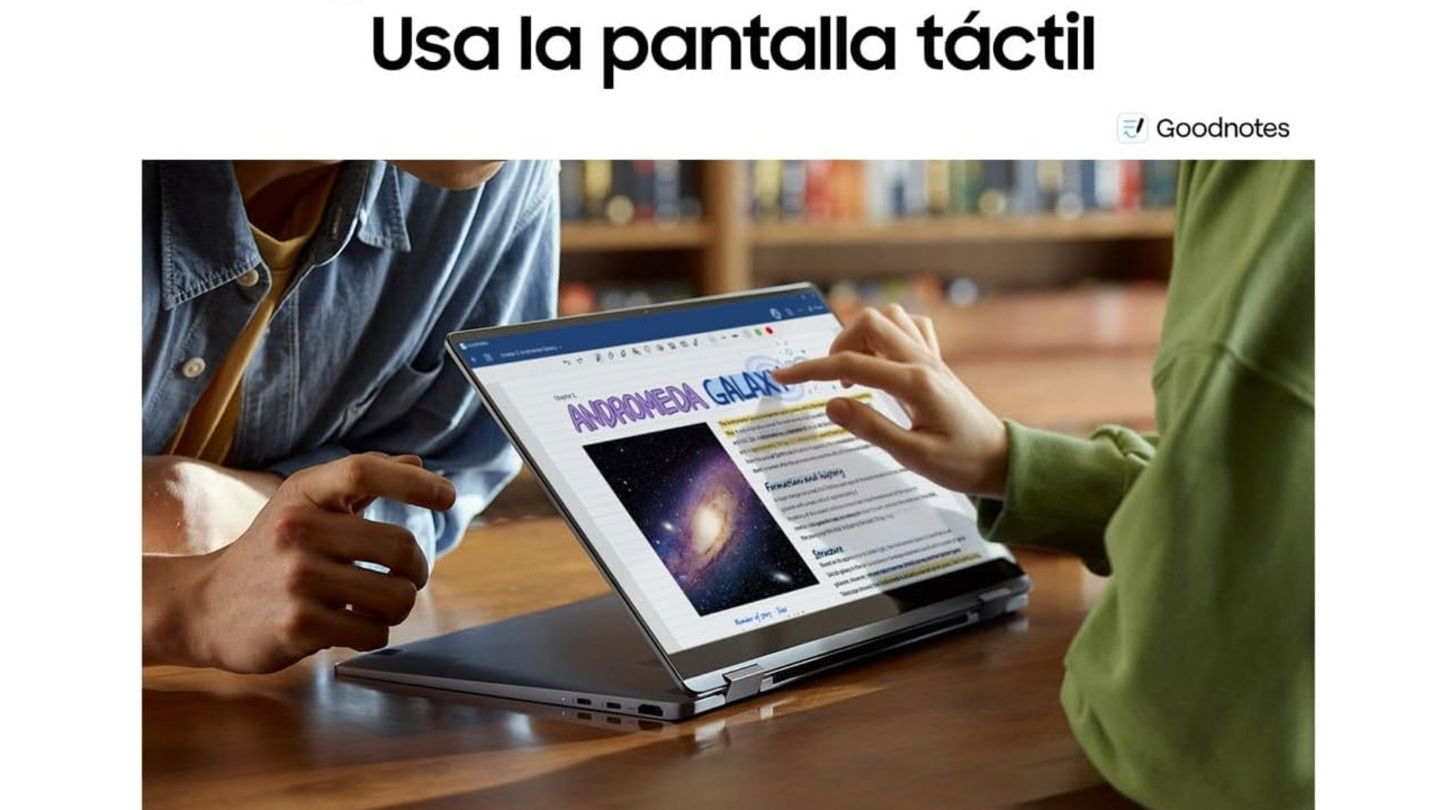 Convertible, con potencia real, y con stylus y ratón incluidos: el Samsung Galaxy Book4 360 se desploma 300 euros, es la ganga que buscabas