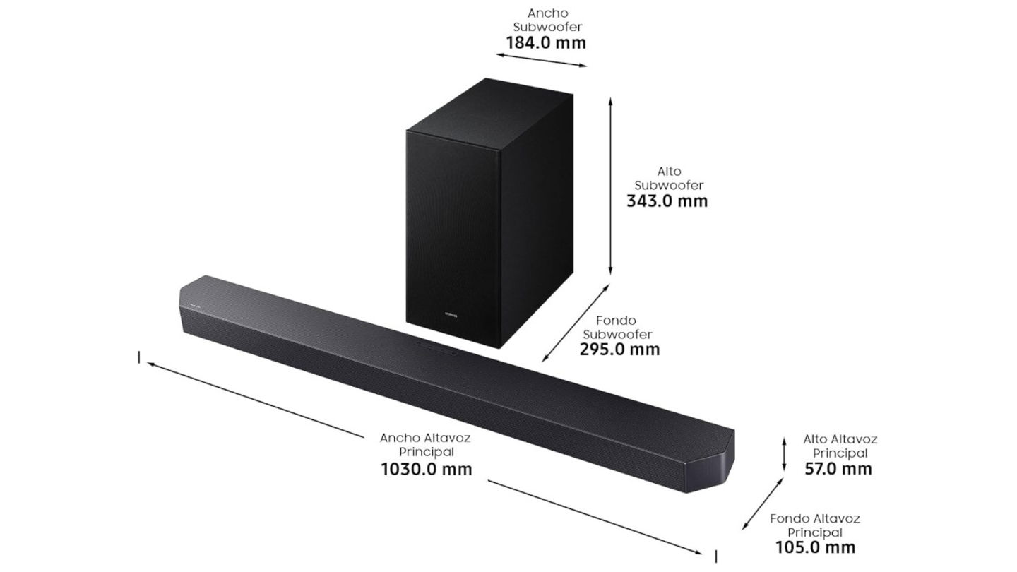 60% de descuento en una barra de sonido Samsung con Dolby Atmos, Q-Symphony y Modo Juego Pro
