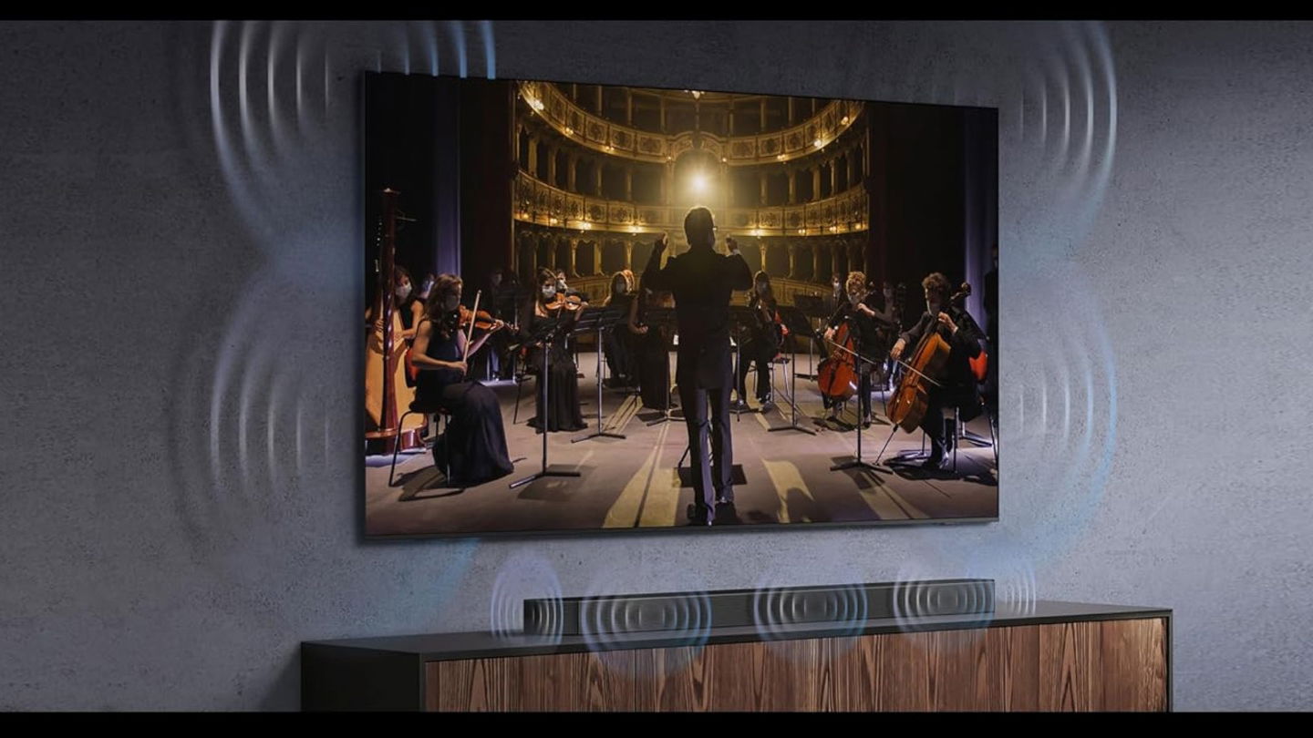 60% de descuento en una barra de sonido Samsung con Dolby Atmos, Q-Symphony y Modo Juego Pro
